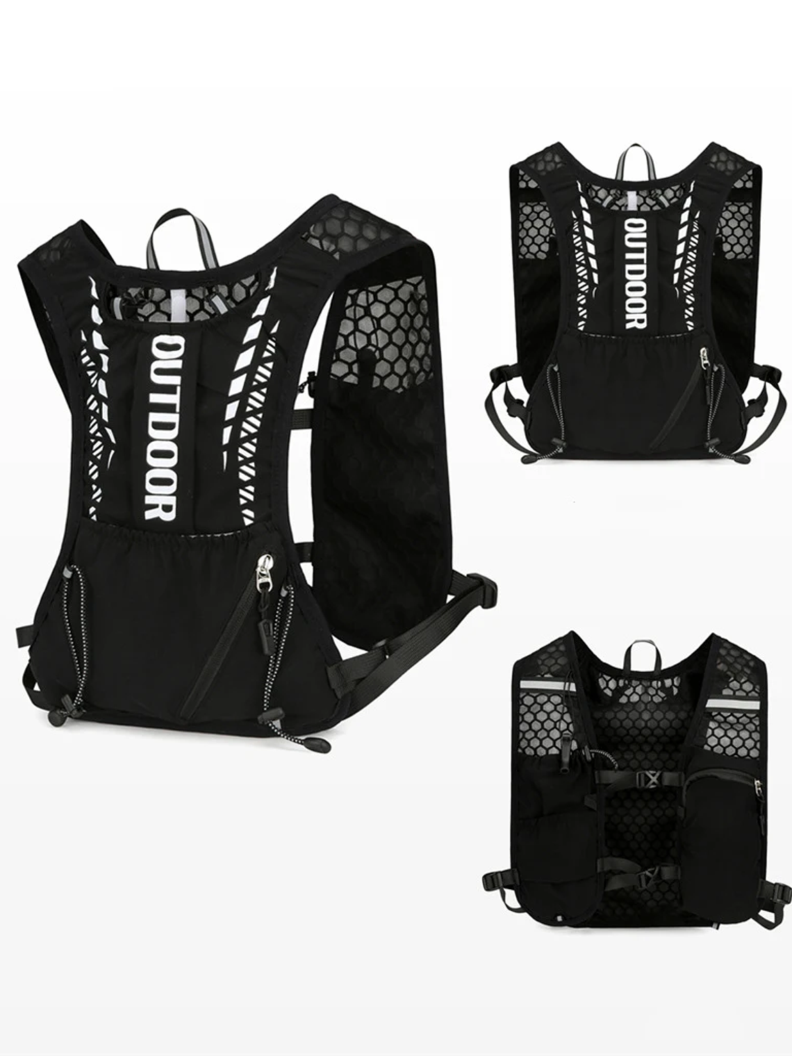 Chaleco de hidratación reflectante para correr 24