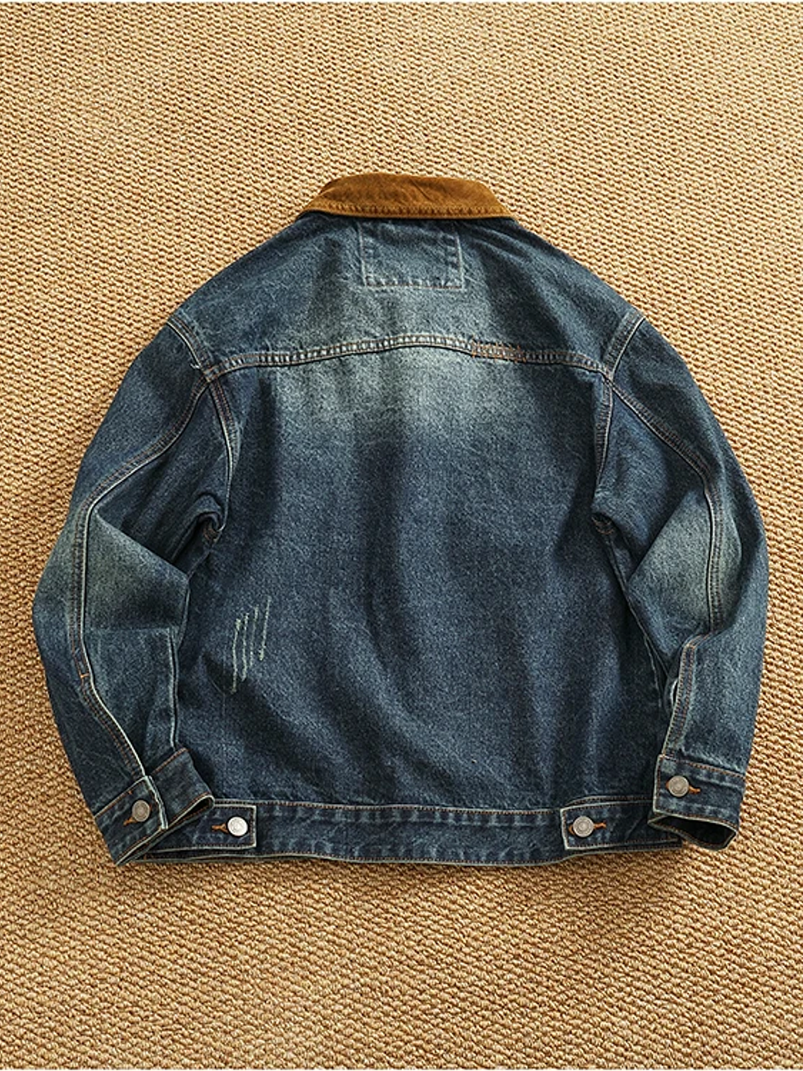 Chaqueta vaquera cargo de estilo retro americano 15