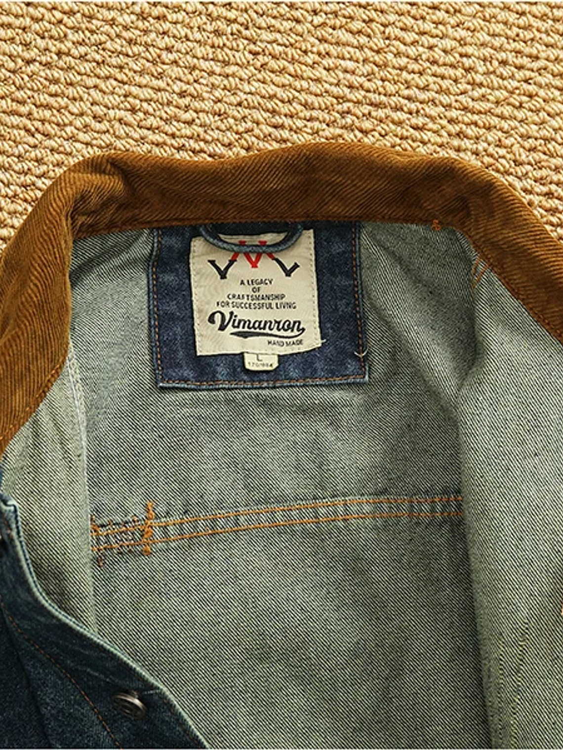 Chaqueta vaquera cargo de estilo retro americano 21