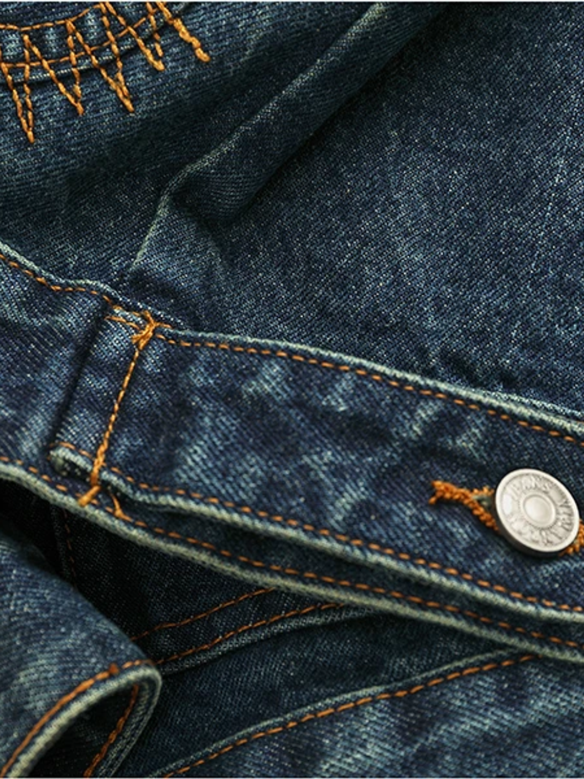 Chaqueta vaquera cargo de estilo retro americano 23