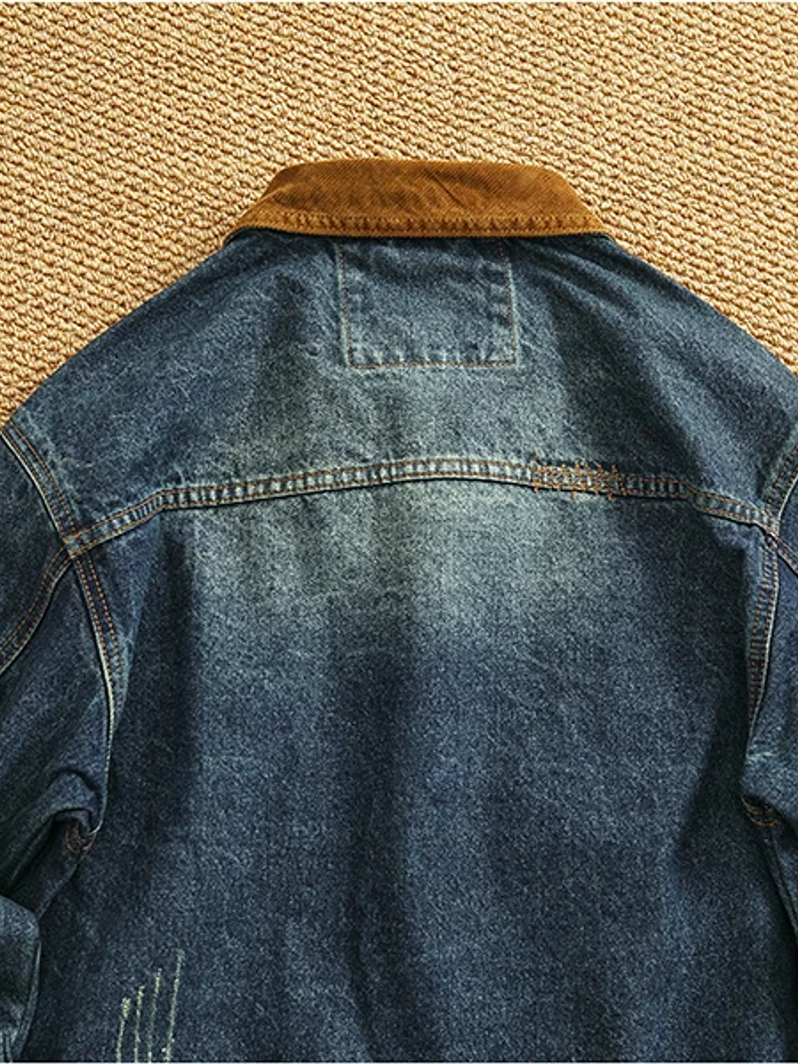 Chaqueta vaquera cargo de estilo retro americano 25