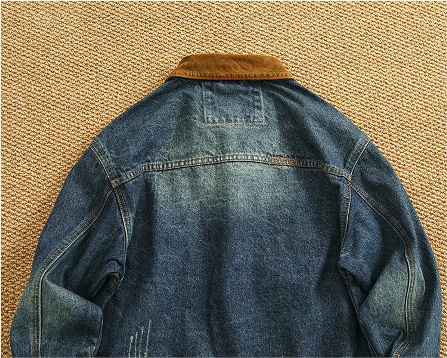 Chaqueta vaquera cargo de estilo retro americano 25