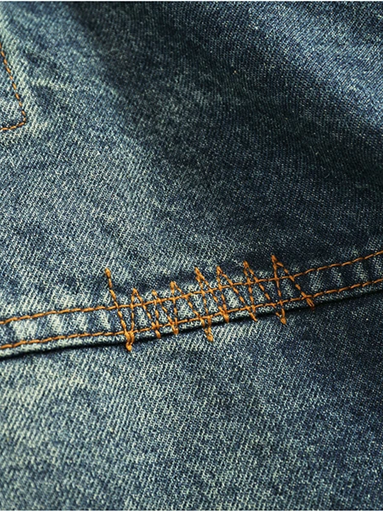 Chaqueta vaquera cargo de estilo retro americano 27