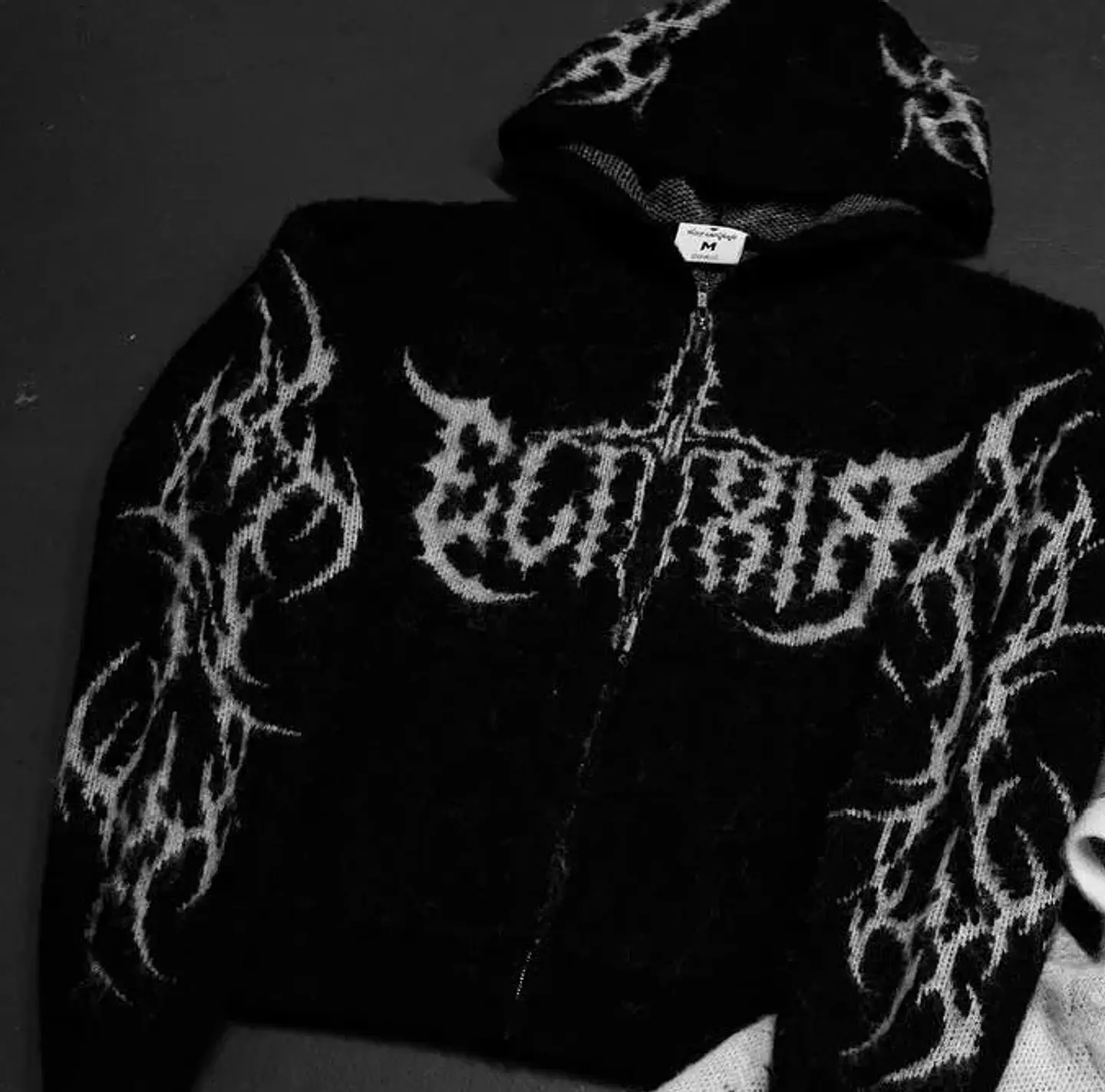 Sudadera con capucha de estilo Y2K con estampado de zarzas
 6