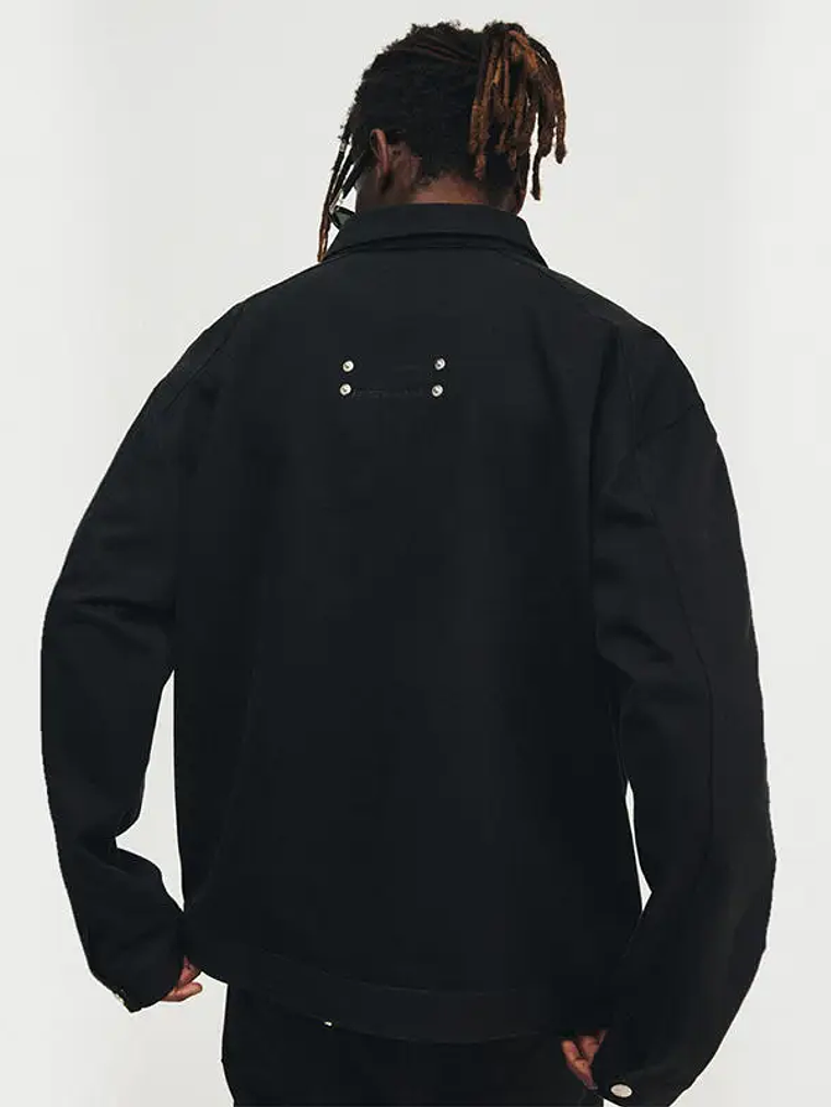 Chaqueta vaquera de estilo americano con tachuelas metálicas 1