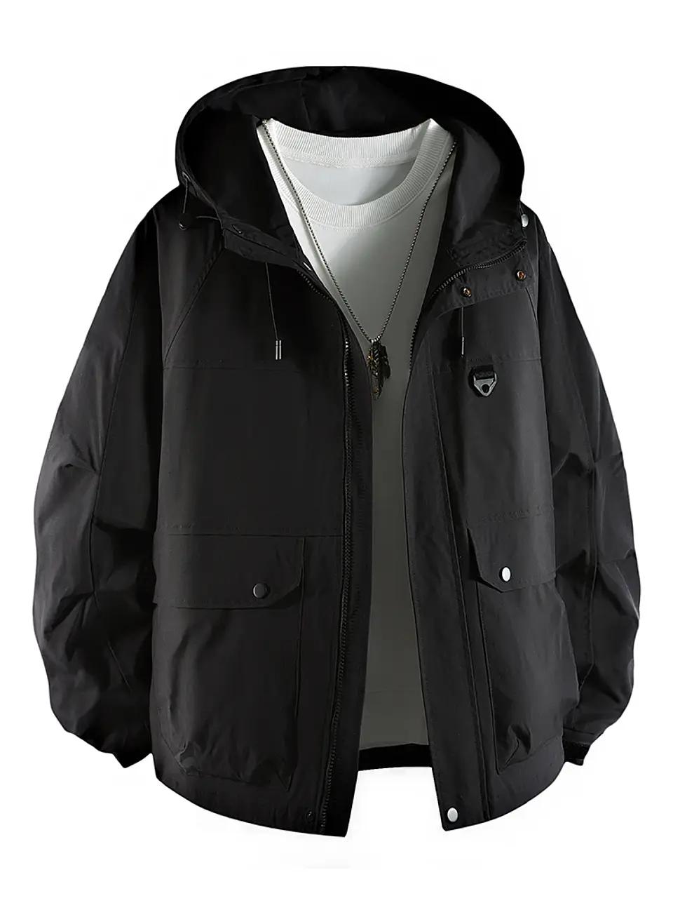 Chaqueta cortavientos con capucha 6