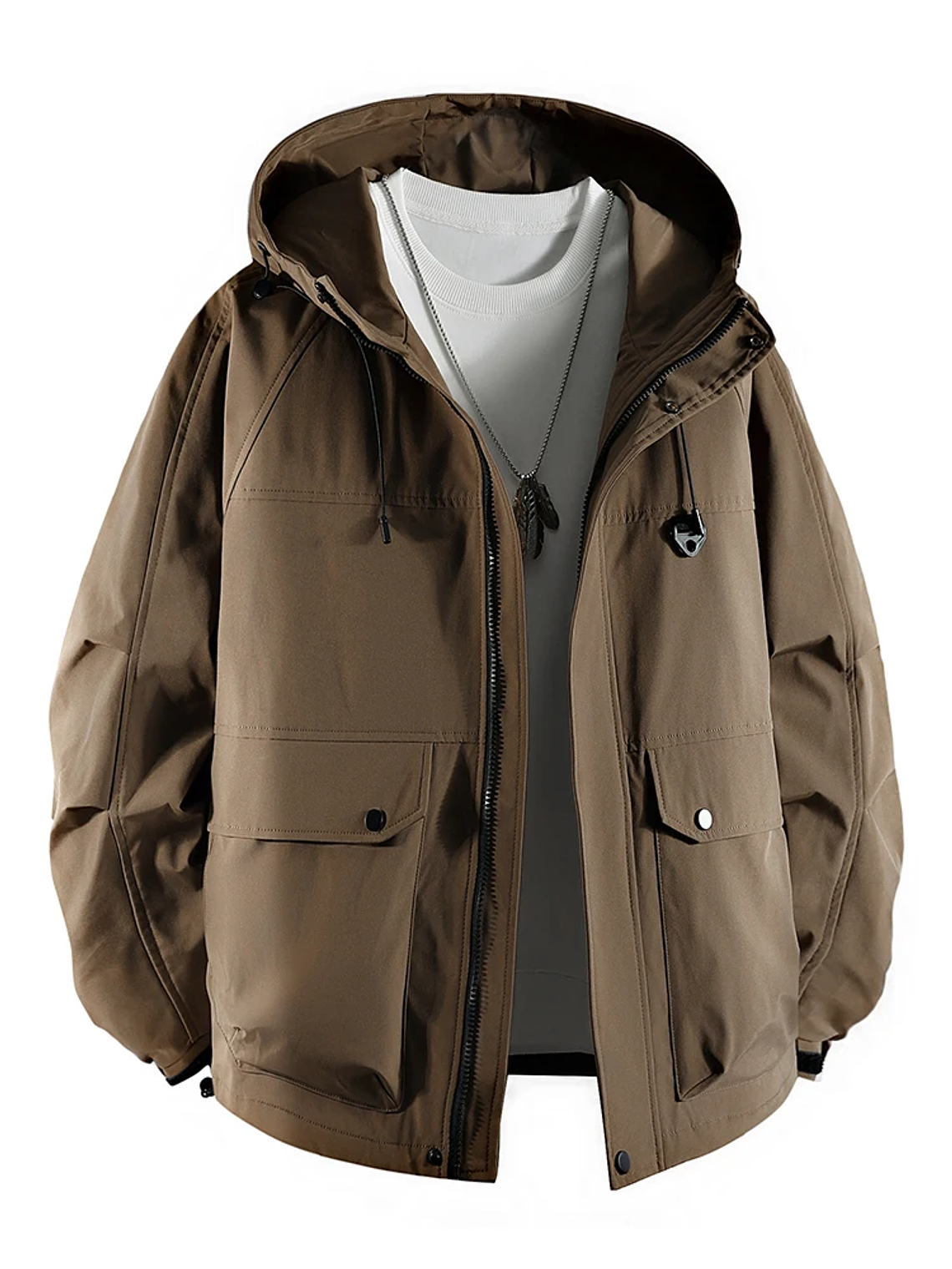 Chaqueta cortavientos con capucha 7