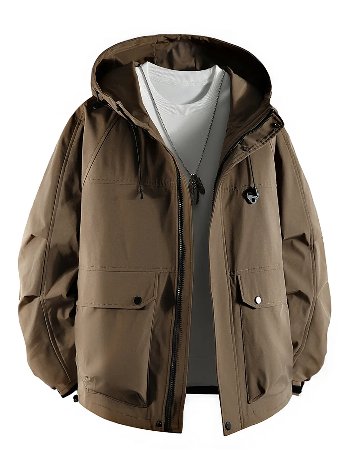 Chaqueta cortavientos con capucha 7