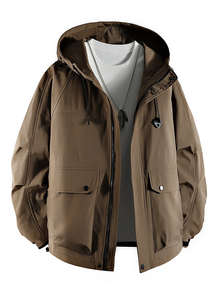 Chaqueta cortavientos con capucha 7