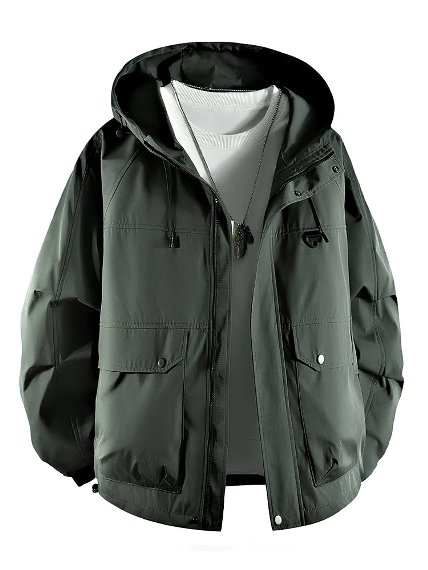 Chaqueta cortavientos con capucha 8