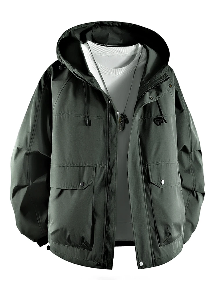 Chaqueta cortavientos con capucha 8