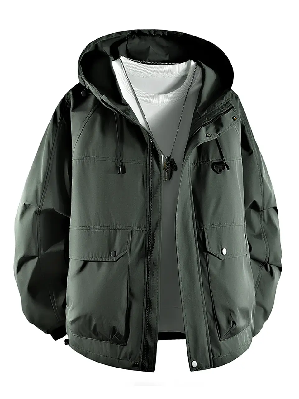 Chaqueta cortavientos con capucha 8