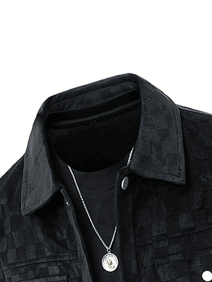 Chaqueta con estampado de cuadros