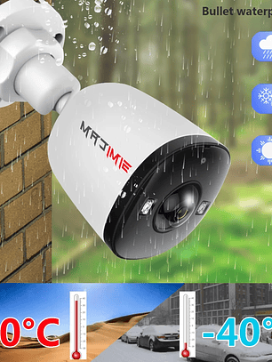 Lente gran angular ultra grande 4K 8MP POE IP Camara 5MP 4MP 1.6MM 2.8MM Alarma inteligente Visión nocturna a color Funciona con NVR Audio Onvif