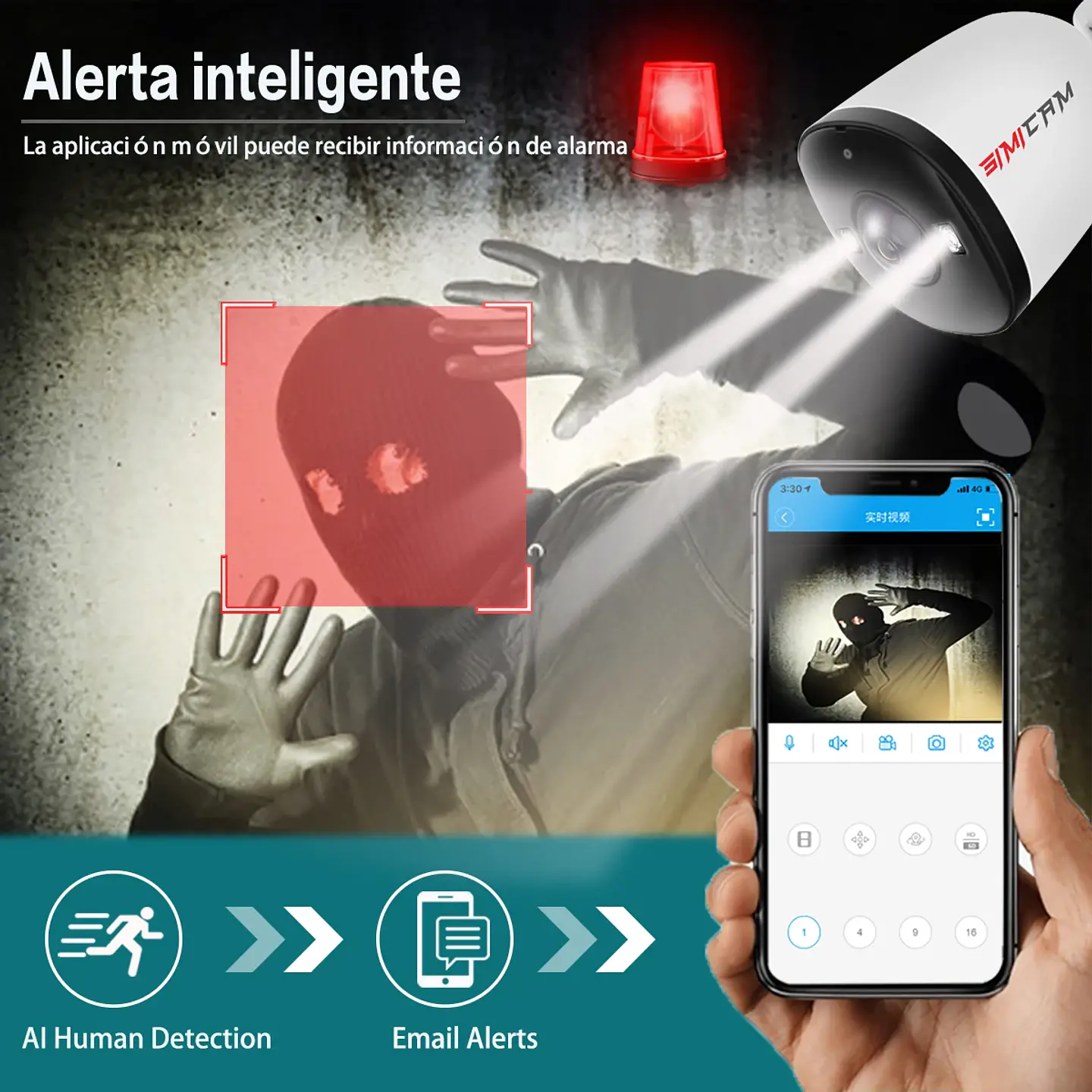 Lente gran angular ultra grande 4K 8MP POE IP Camara 5MP 4MP 1.6MM 2.8MM Alarma inteligente Visión nocturna a color Funciona con NVR Audio Onvif 4