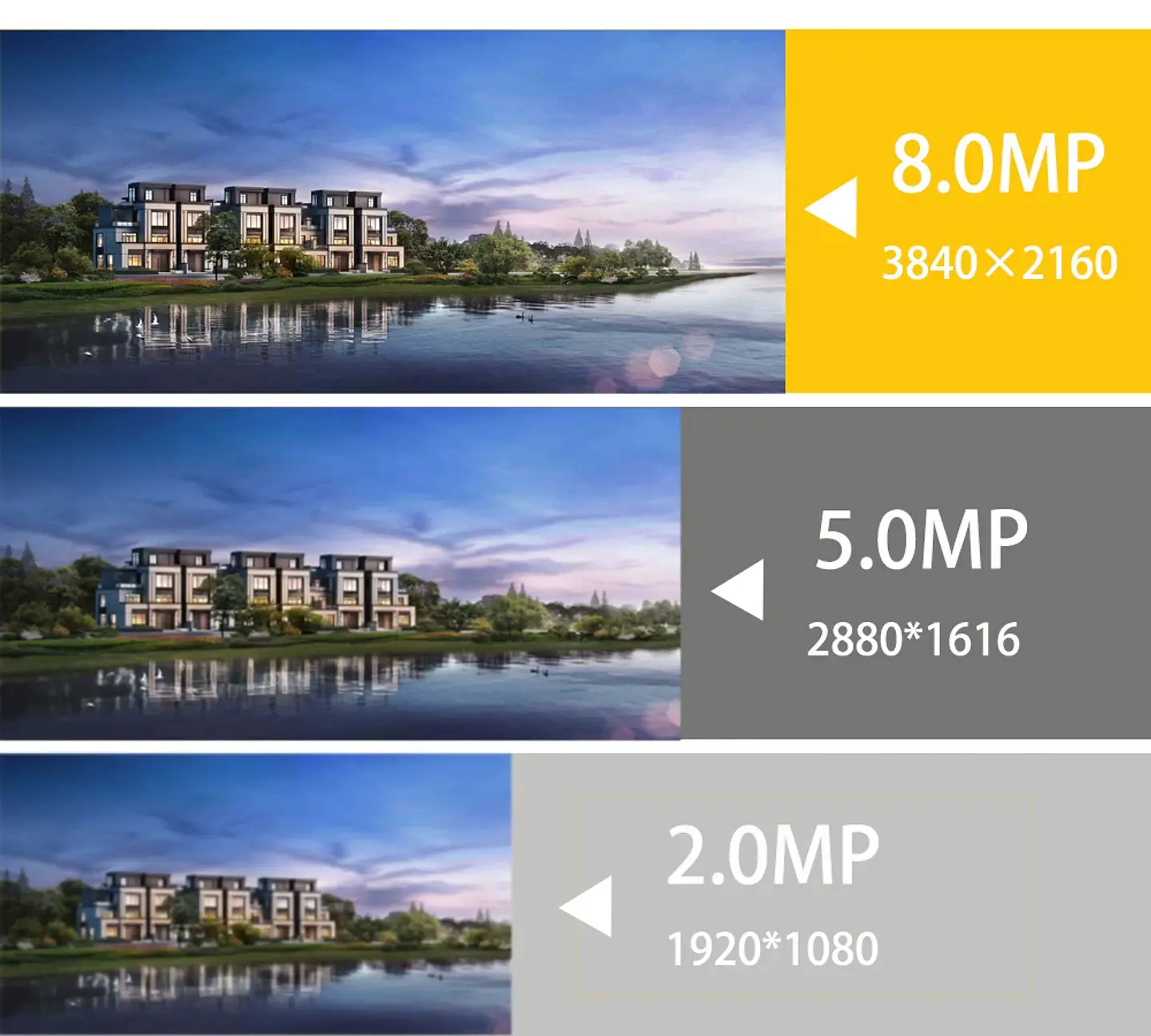 Lente gran angular ultra grande 4K 8MP POE IP Camara 5MP 4MP 1.6MM 2.8MM Alarma inteligente Visión nocturna a color Funciona con NVR Audio Onvif 5