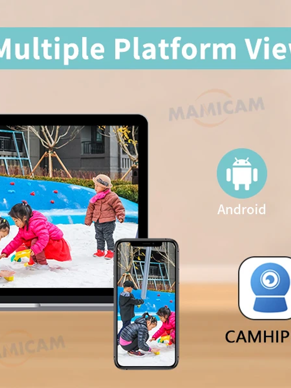 Cámara IP domo PTZ de 5 MP con WiFi, resolución 1080p HD, para exteriores, seguridad y vigilancia CCTV inalámbrica 6