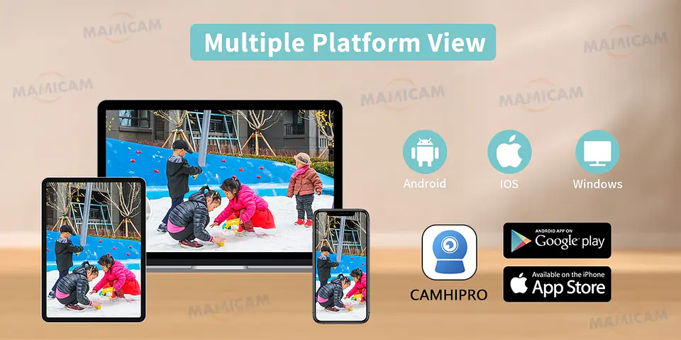 Cámara IP domo PTZ de 5 MP con WiFi, resolución 1080p HD, para exteriores, seguridad y vigilancia CCTV inalámbrica 6