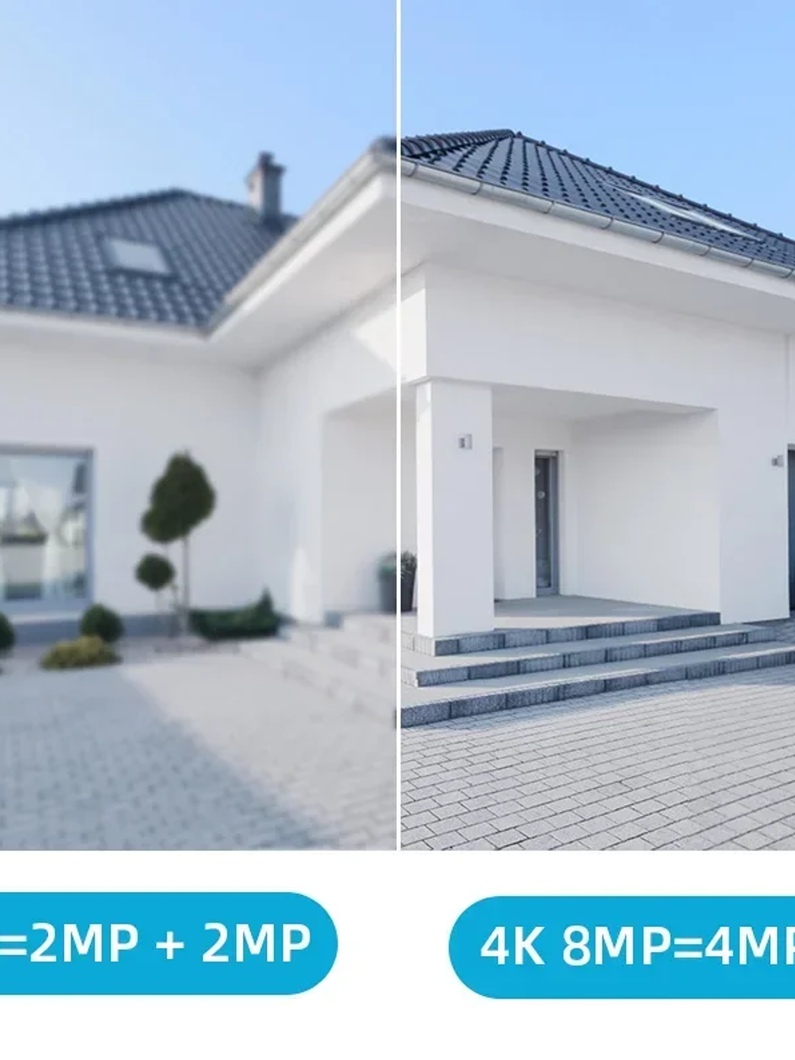 Cámara de vigilancia WiFi doble lente, zoom digital , cámaras IP PTZ de seguridad para exteriores 8