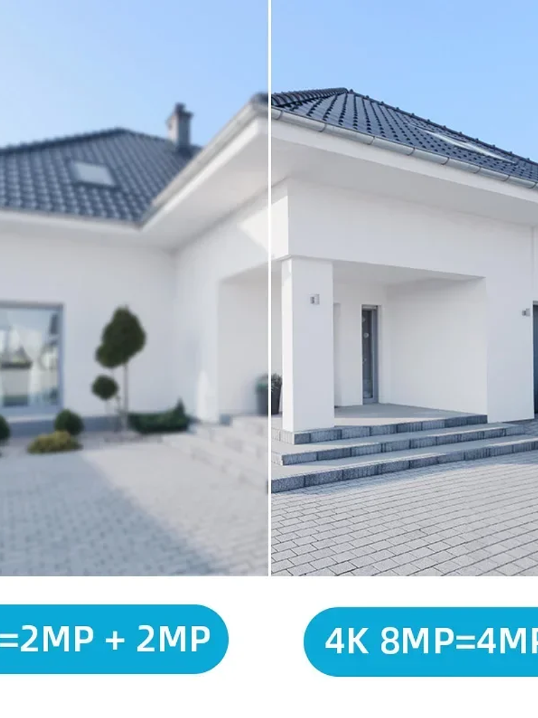 Cámara de vigilancia WiFi doble lente, zoom digital , cámaras IP PTZ de seguridad para exteriores 8