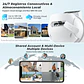 Cámara de vigilancia WiFi doble lente, zoom digital , cámaras IP PTZ de seguridad para exteriores - Miniatura 15