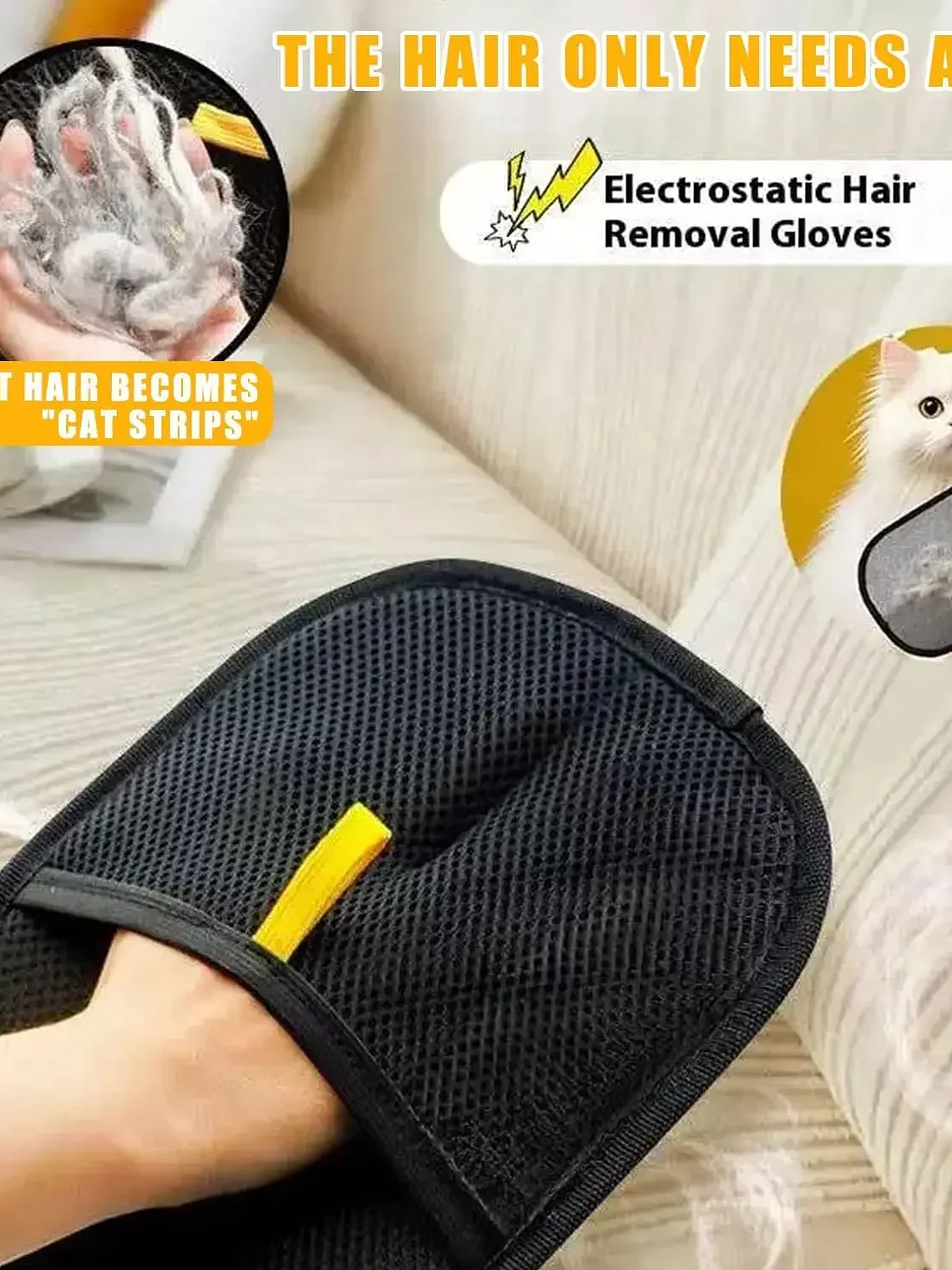 Guantes quita pelos de gato 3
