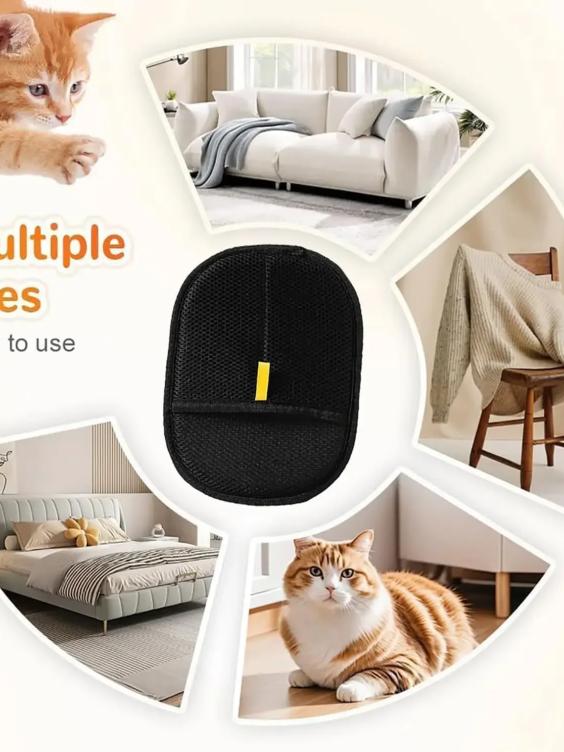 Guantes quita pelos de gato 7