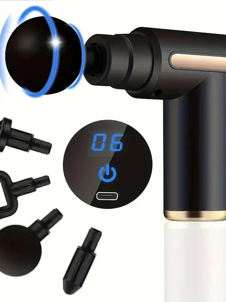 Pistola de masaje de 99 niveles para fascia, relajación muscular profunda,  6