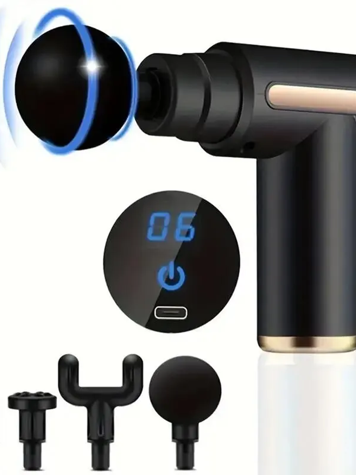 Pistola de masaje de 99 niveles para fascia, relajación muscular profunda,  7