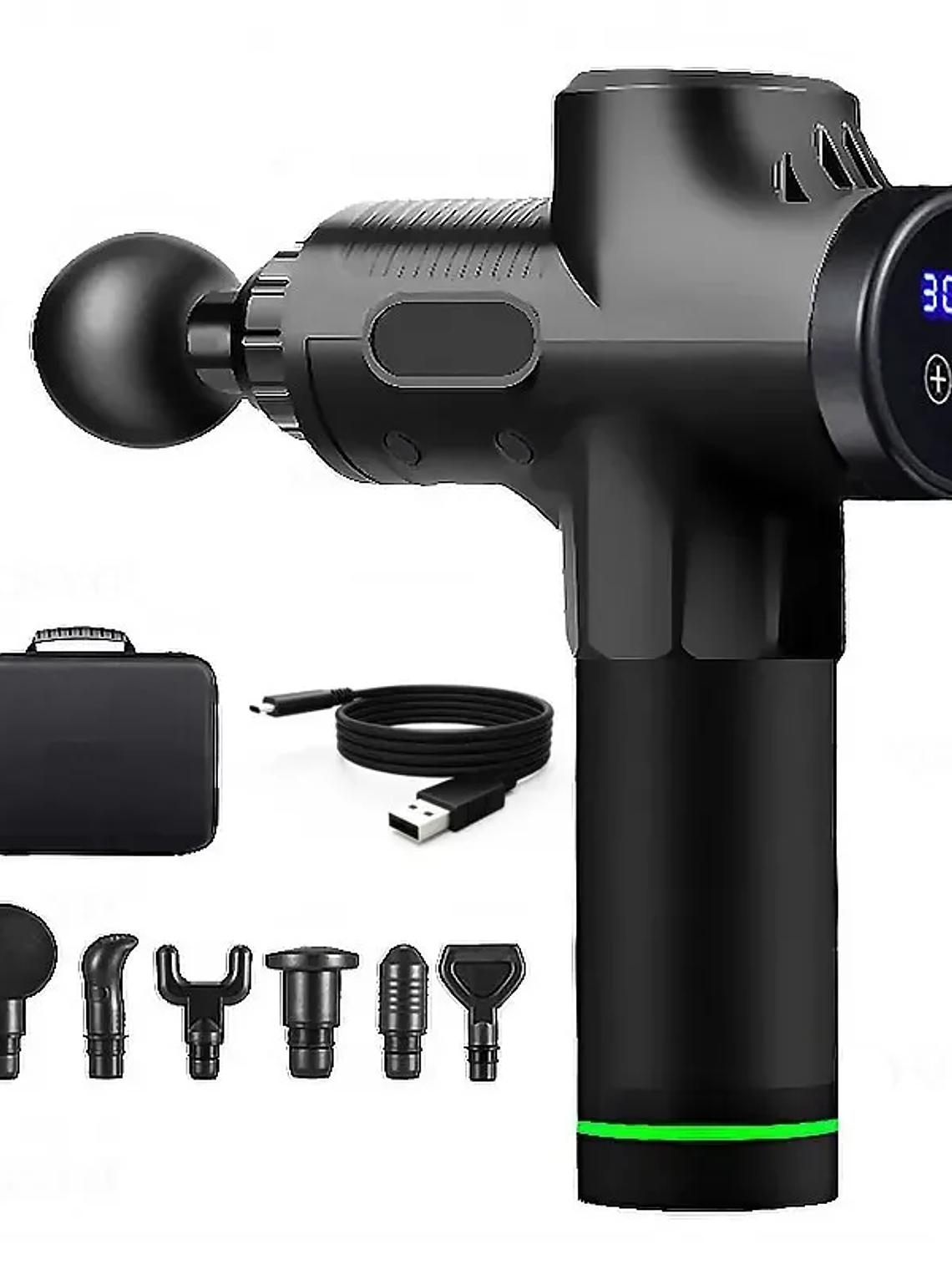 Pistola de masaje de 99 niveles para fascia, relajación muscular profunda,  9