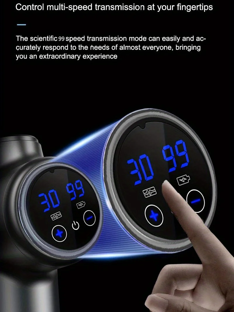 Pistola de masaje de 99 niveles para fascia, relajación muscular profunda,  13