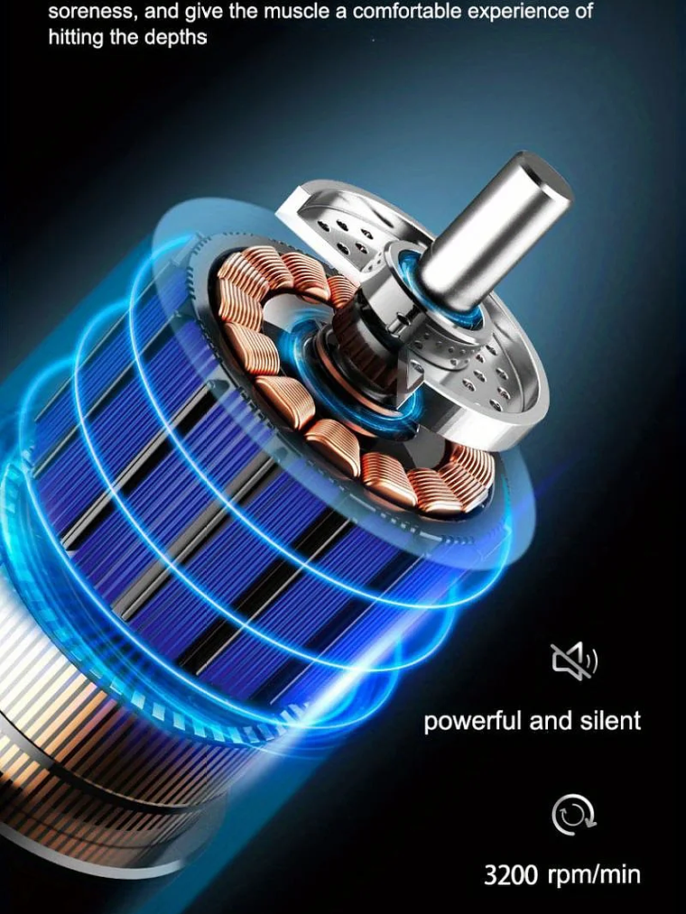 Pistola de masaje de 99 niveles para fascia, relajación muscular profunda,  15