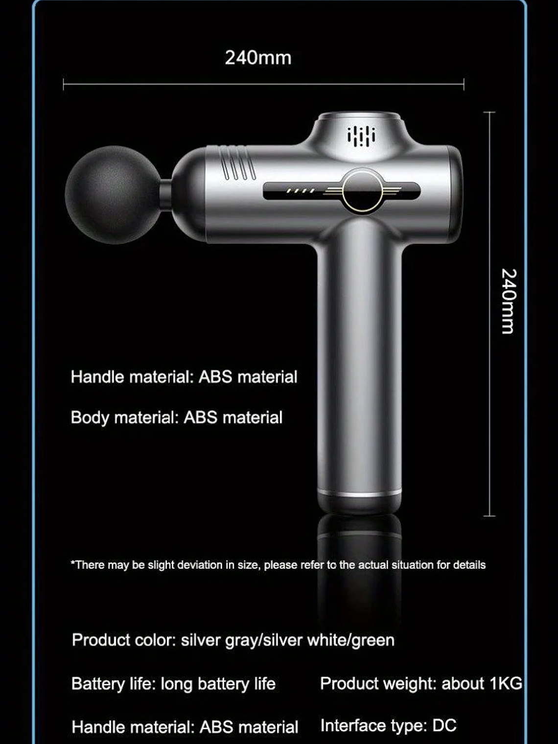 Pistola de masaje de 99 niveles para fascia, relajación muscular profunda,  17