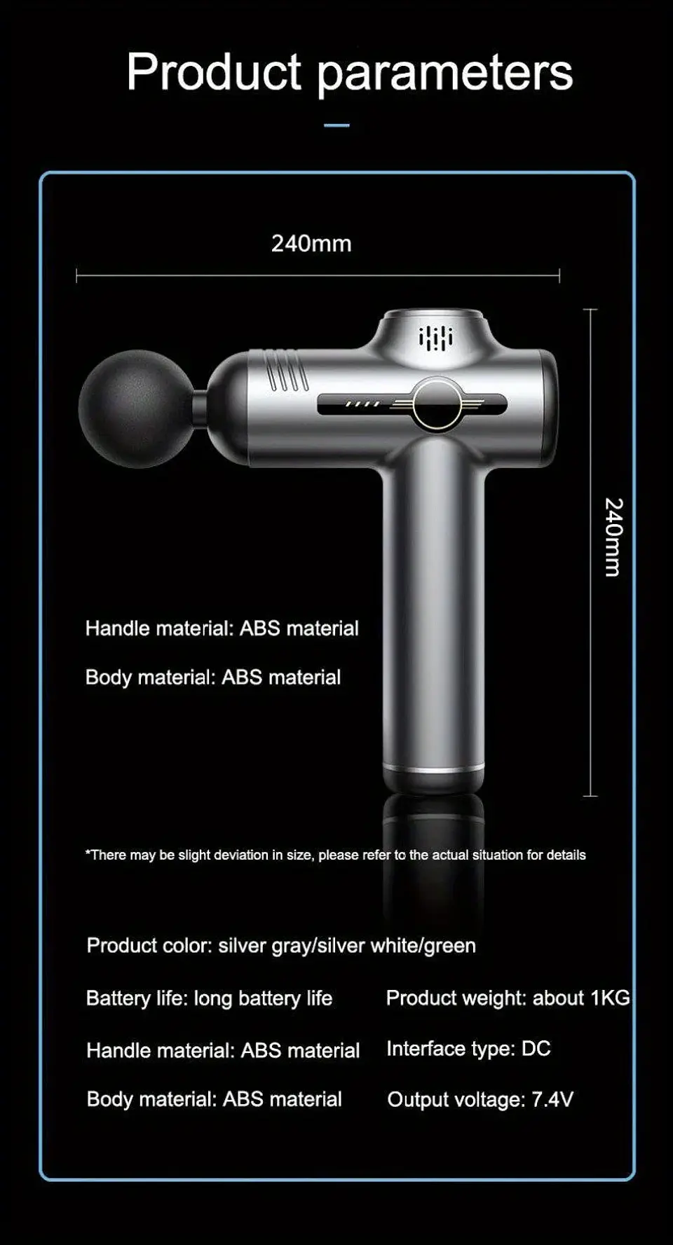 Pistola de masaje de 99 niveles para fascia, relajación muscular profunda,  17