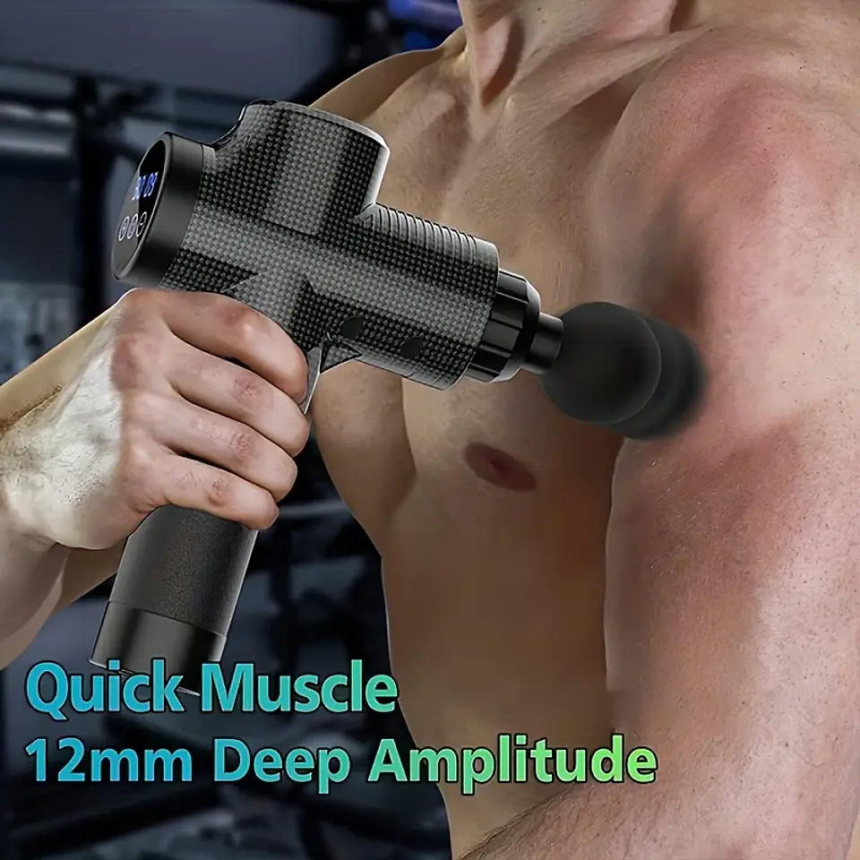 Pistola de masaje de 99 niveles para fascia, relajación muscular profunda,  26