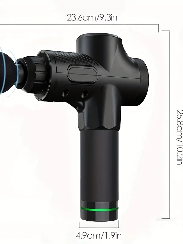 Pistola de masaje de 99 niveles para fascia, relajación muscular profunda,  28