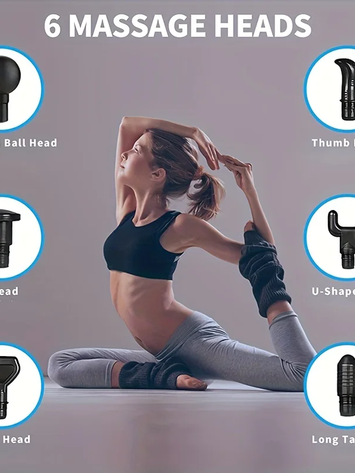 Pistola de masaje de 99 niveles para fascia, relajación muscular profunda,  29