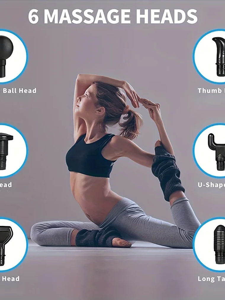 Pistola de masaje de 99 niveles para fascia, relajación muscular profunda,  29