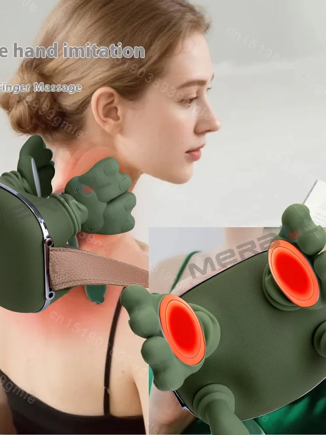 Masajeador de cuello, almohada cervical, masajeador de hombros, trapecio 1