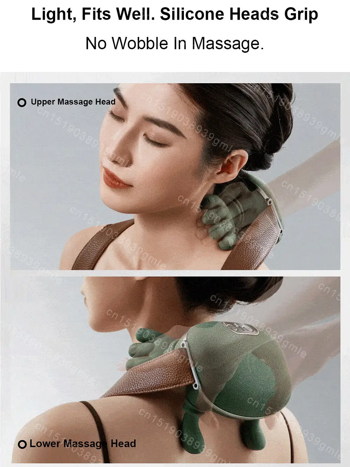 Masajeador de cuello, almohada cervical, masajeador de hombros, trapecio 3