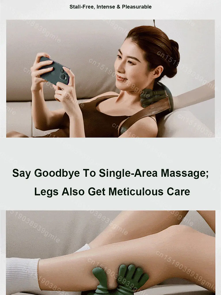 Masajeador de cuello, almohada cervical, masajeador de hombros, trapecio 5