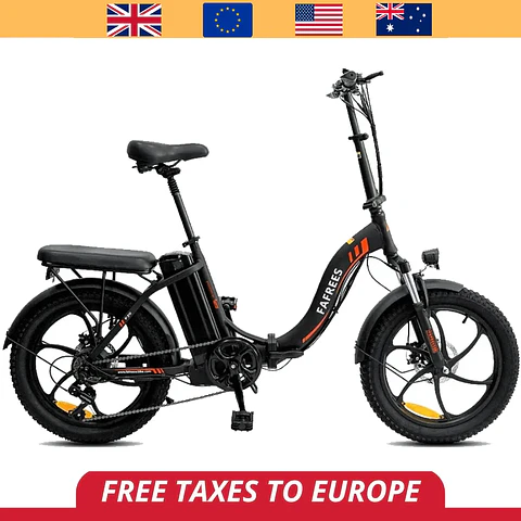 Bicicleta eléctrica plegable de 20 pulgadas con batería de 350 W, 