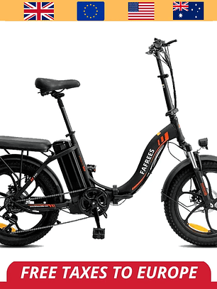 Bicicleta eléctrica plegable de 20 pulgadas con batería de 350 W, 