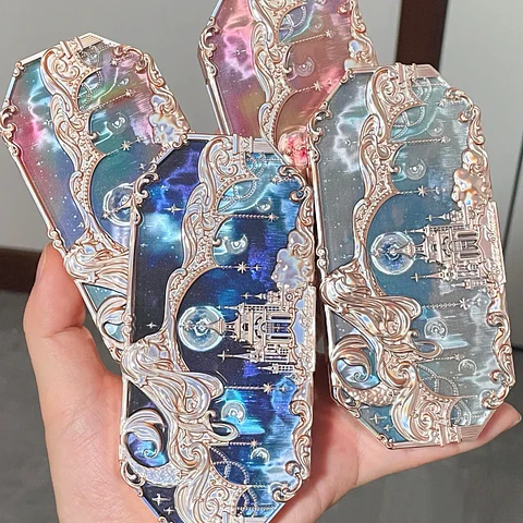 Paleta de sombras de ojos Flower Knows Makeup Moonlight Mermaid de 5 colores mate con brillo camaleón 