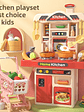 Cocina con accesorios y carrito de compra para niños y niña  - Miniatura 1