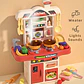 Cocina con accesorios y carrito de compra para niños y niña  - Miniatura 2