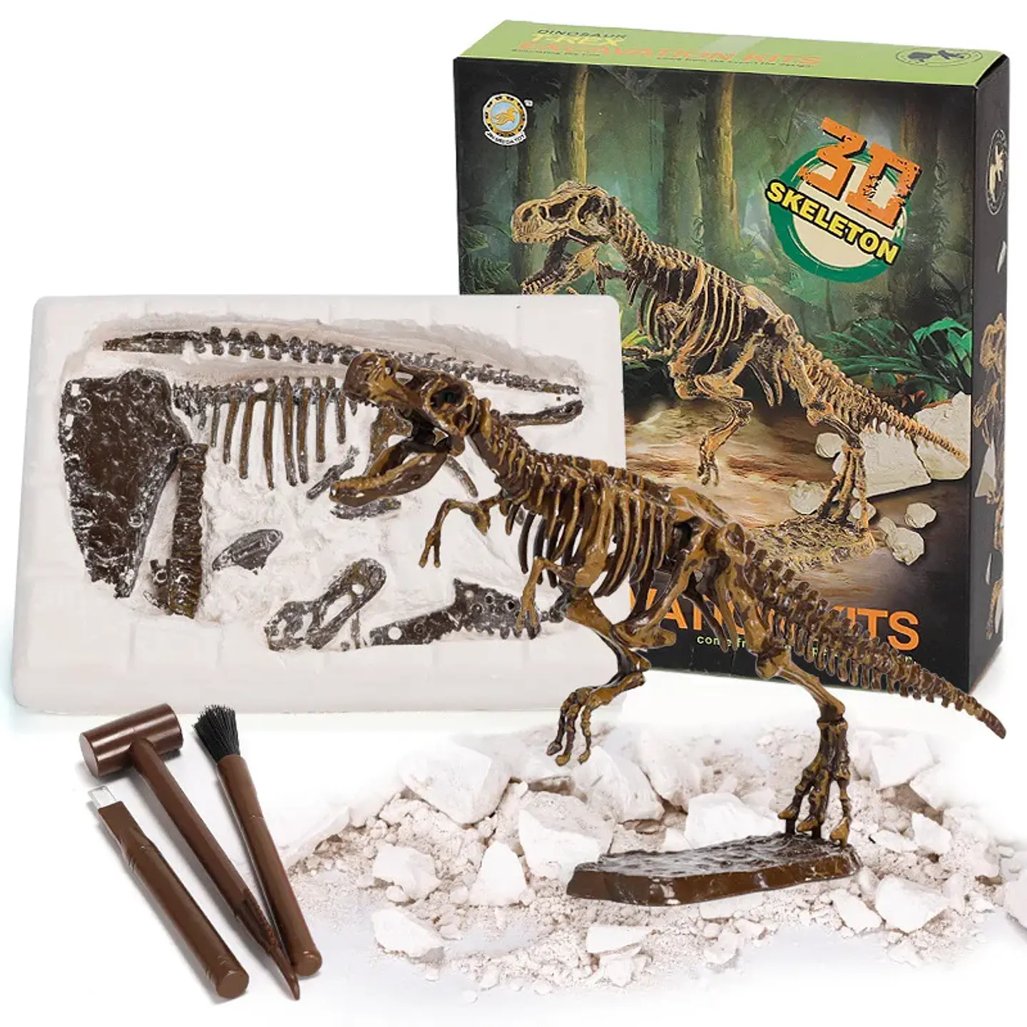 Kit de excavación de fósiles dinosaurios 2