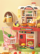 Cocina con accesorios y carrito de compra para niños y niña  - Miniatura 9