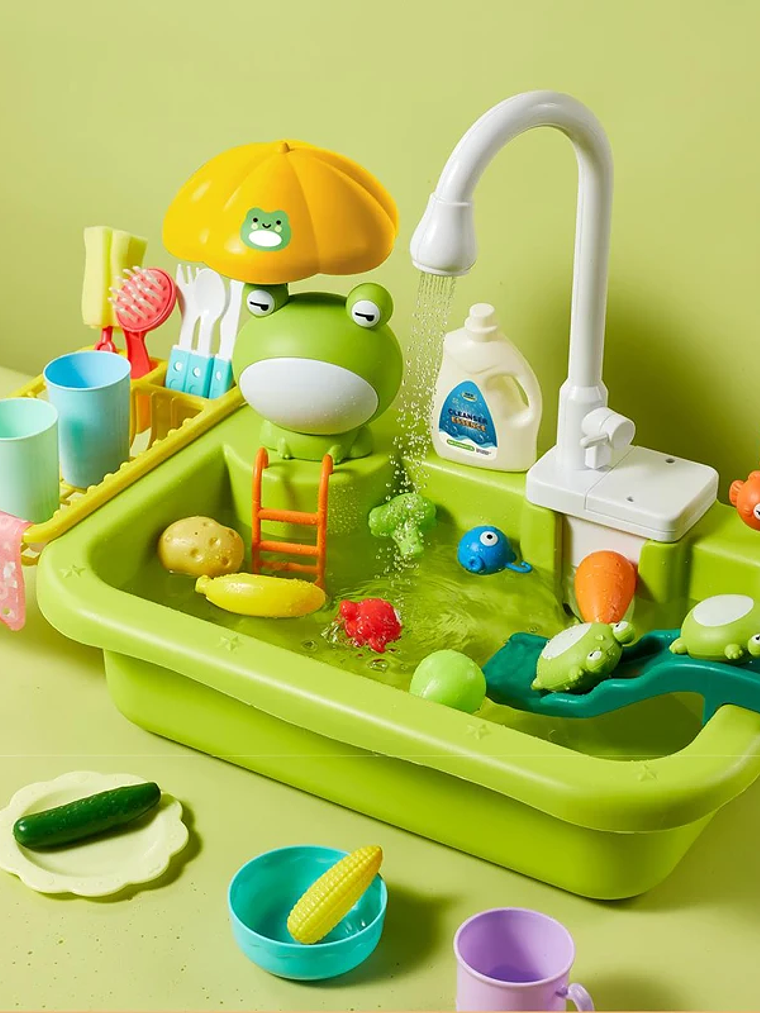 Lavavajillas eléctrico, juguete con agua  8