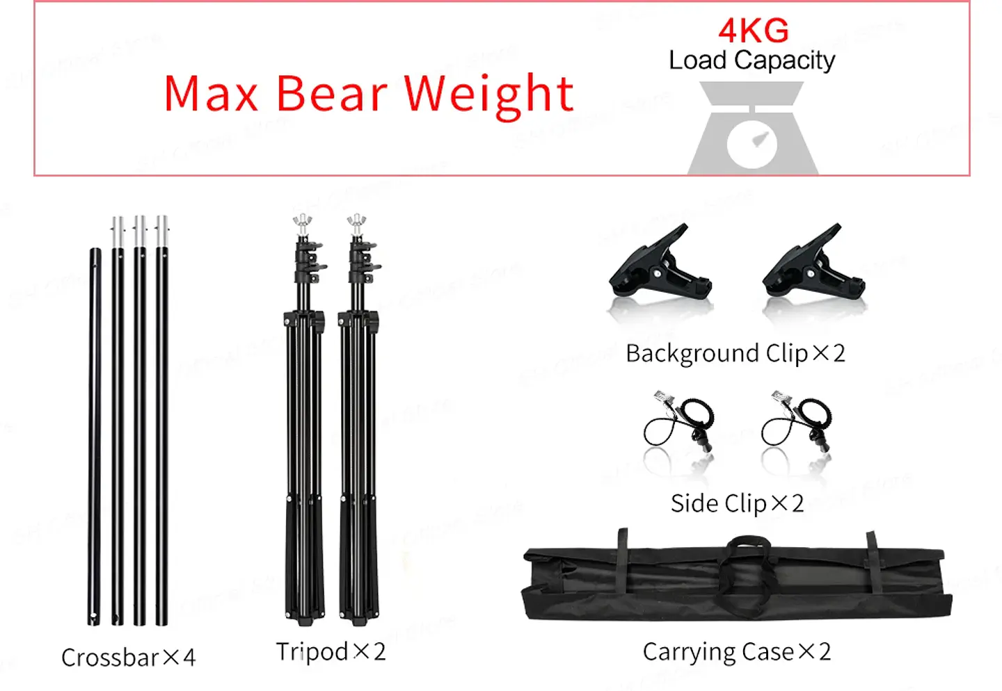 Photography Photo Studio Softbox Lighting Kit With 2.6x3M Background Frame 3pcs Backdrops Tripod Stand Reflector Board 4Umbrella 34